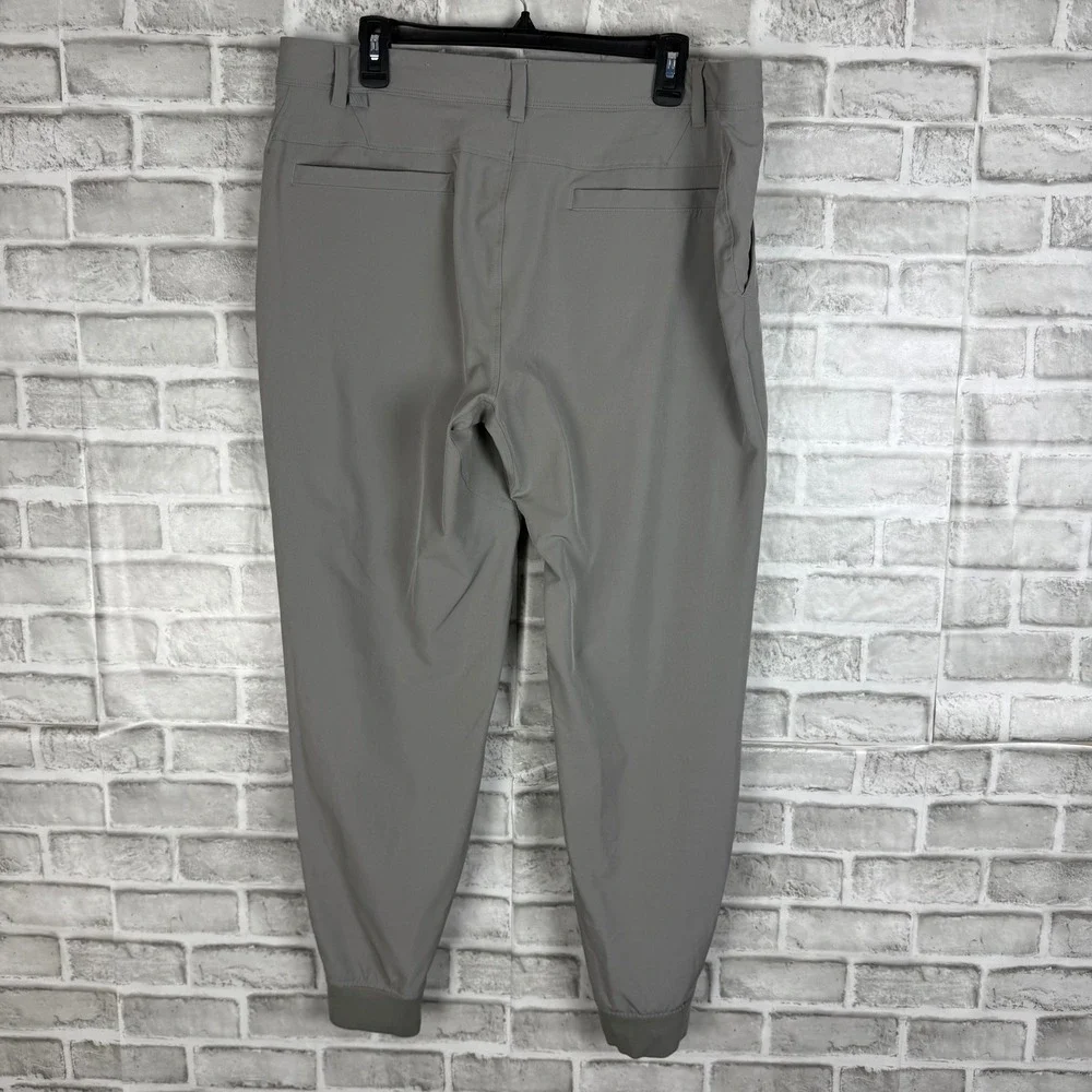 VRST Mens Solid Grey Performance Commuter Jogger Pants Stretch Size 36 x29